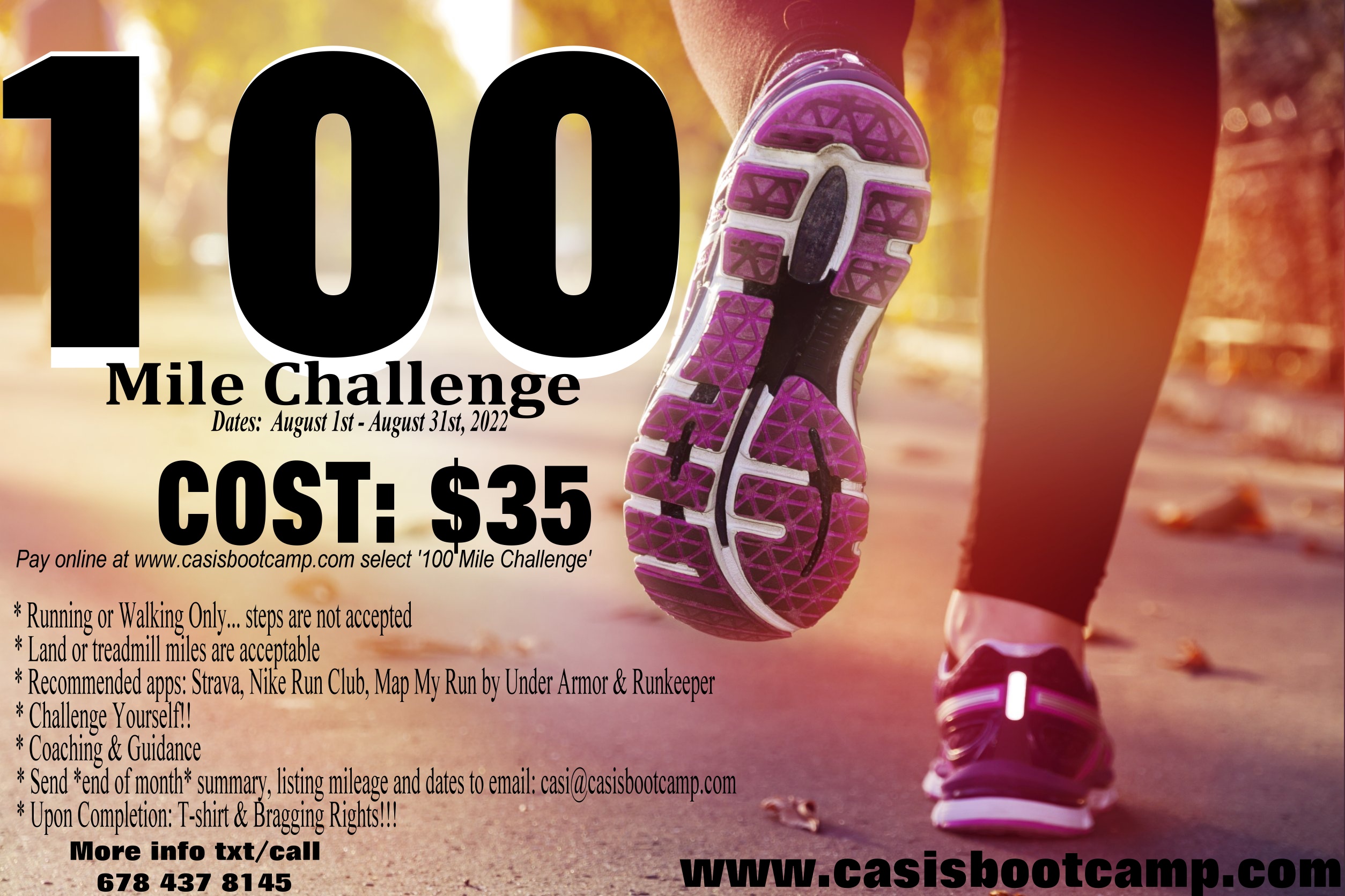 100 Mile Challenge 0822